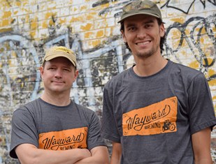 (l-r) Wayward founder Peter Philip and head brewer Shaun Blissett