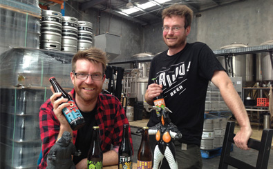 The KAIJU! Beer boys Callum and Nat Reeves