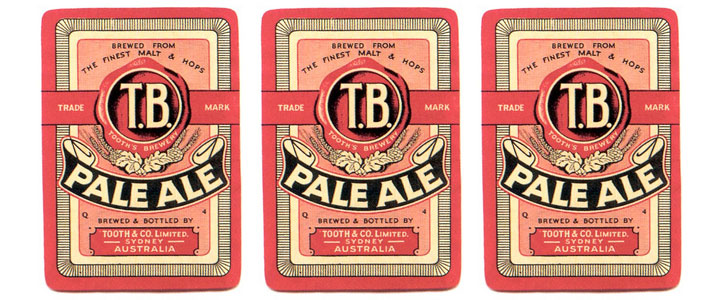 The old Tooth's Pale Ale label design